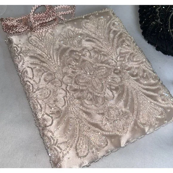 Collection of 7 Small Beaded Purses Fancy Formal Cocktail Wedding Prom - Picture 6 of 15